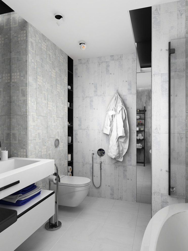 Аскетичный и женственный, лаконичный и смелый интерьер квартиры в трех уровнях