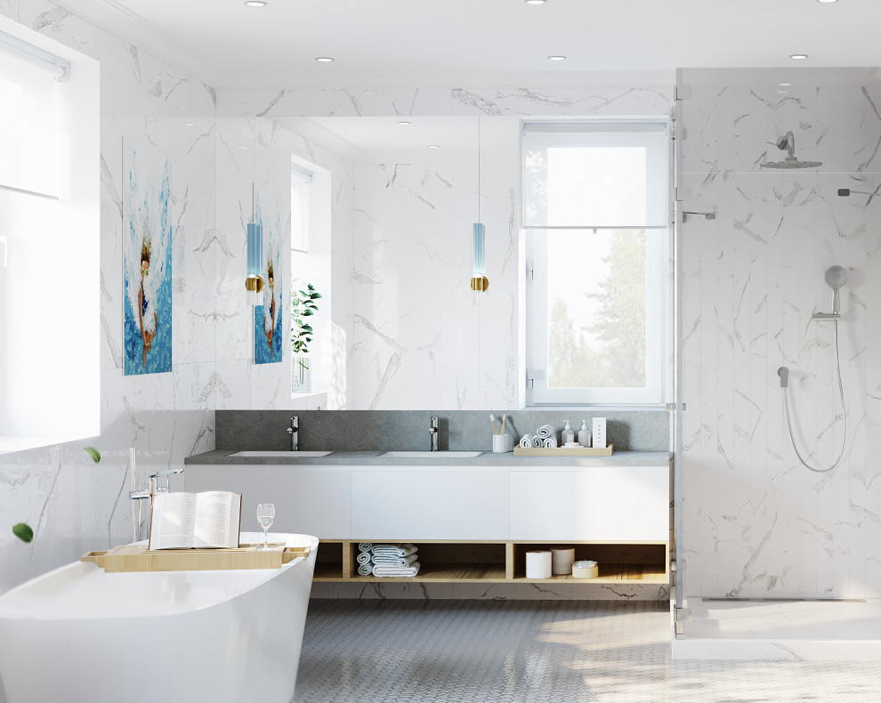 Дизайн проект интерьера коттеджа 140 кв.м.