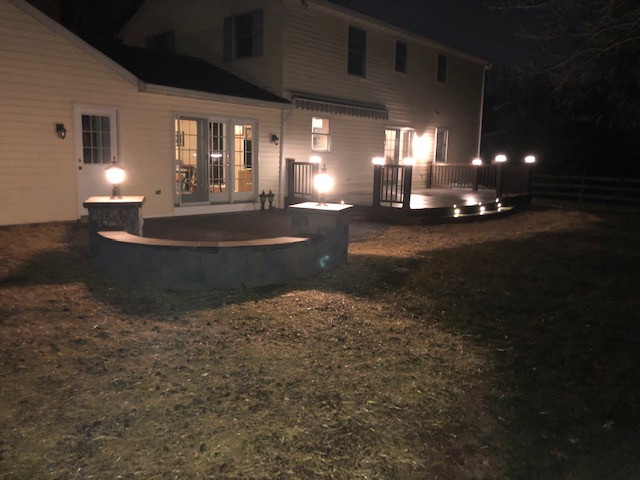 Interlocking Concrete Patio/Composite Deck