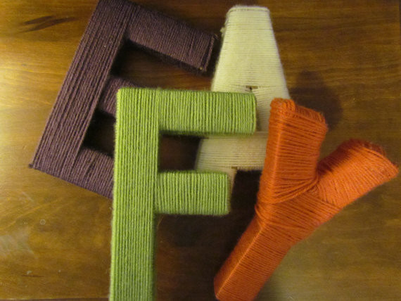 Yarn Wrapped Letters by Grace Watson