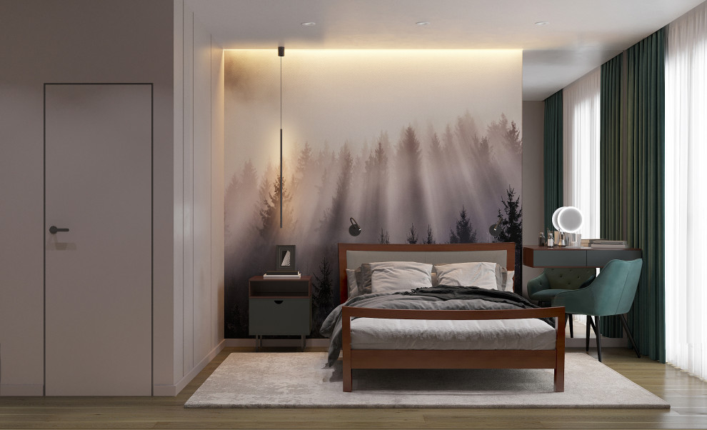 Квартира за городом в природных цветах