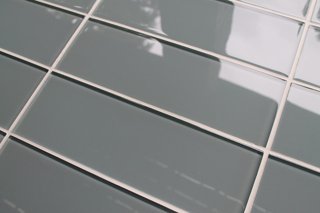 Chimney Smoke Gray Gl Subway Tile Contemporary Wall And Floor Chimney Smoke Gray Gl Subway Tile