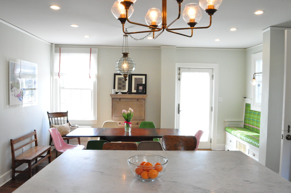 Inspiration for a transitional kitchen remodel in New York