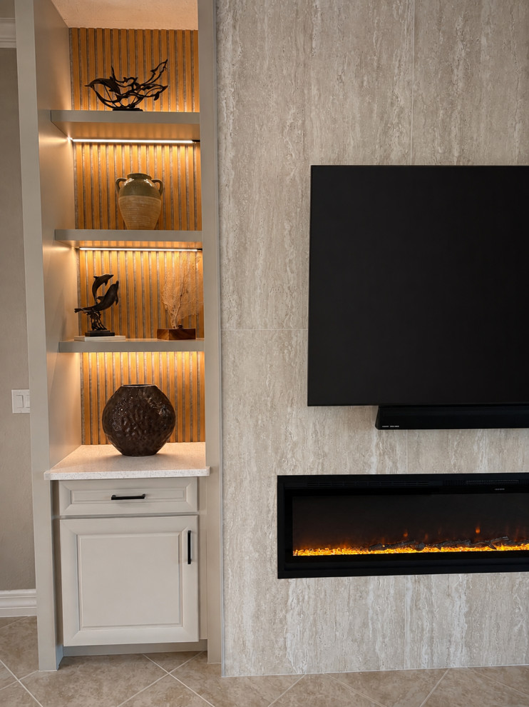 Fireplace & Entertainment Wall