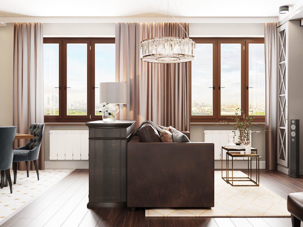 Дизайн трёхкомнатной квартиры в современной классике