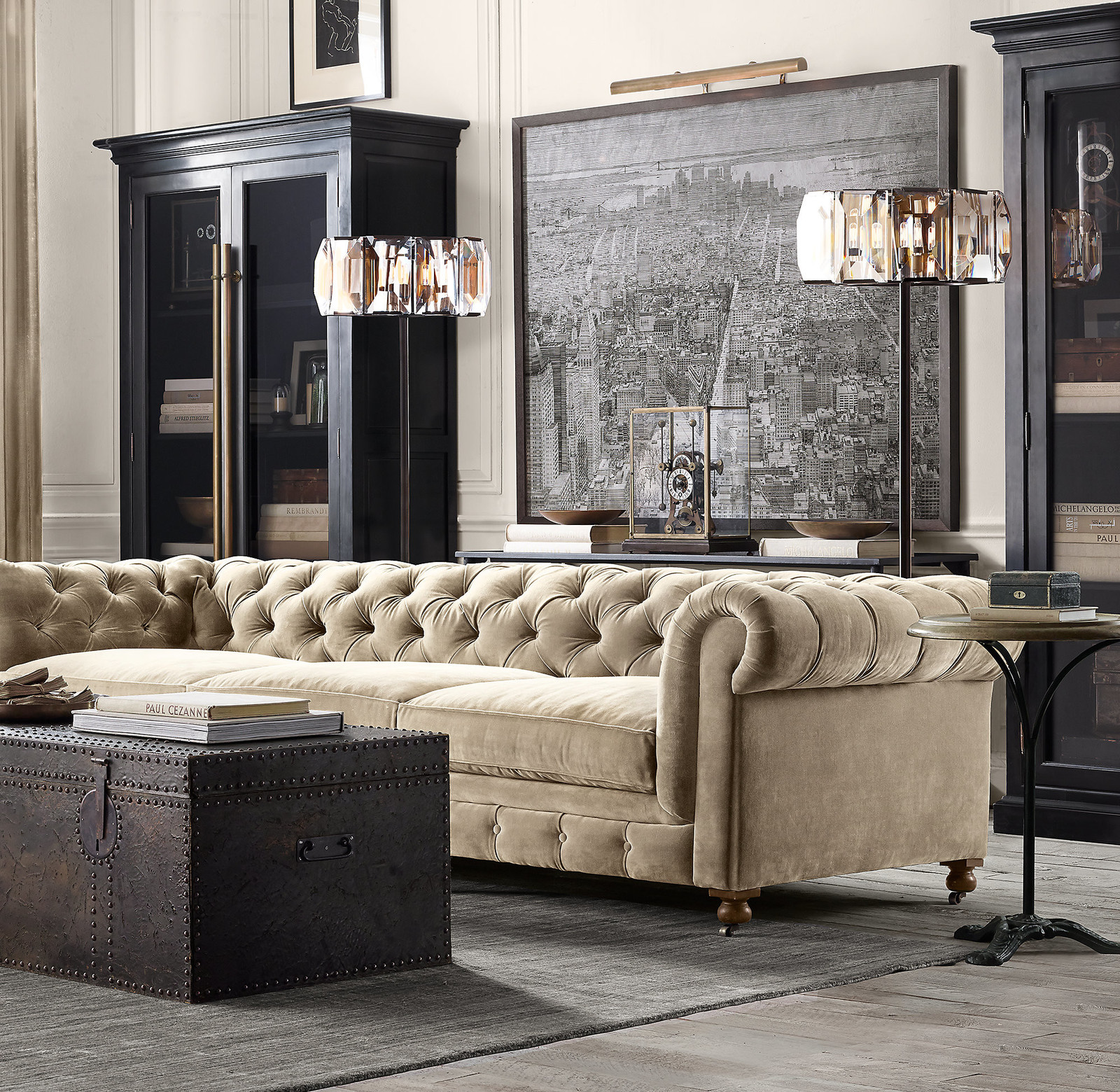 Гостиная в стиле лофт