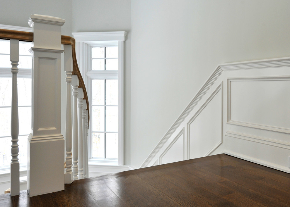 Staircase - transitional staircase idea in New York