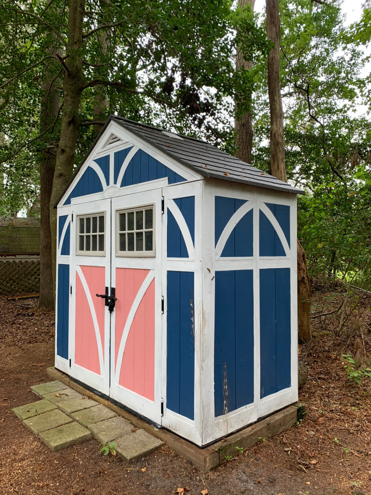 Inspiration for a small nautical detached garden shed and building in DC Metro.