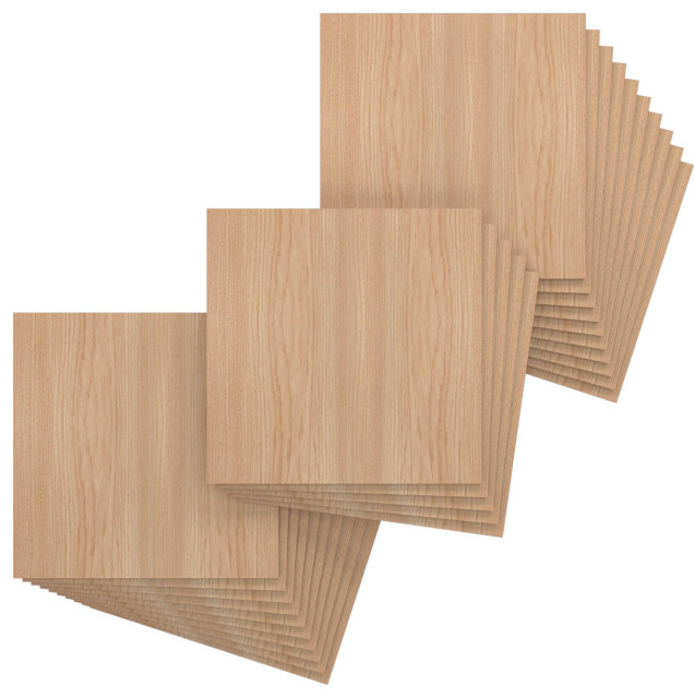 15 .75"Wx15 .75"Hx.25"T Wood Hobby Boards, Hickory, 25-Pack