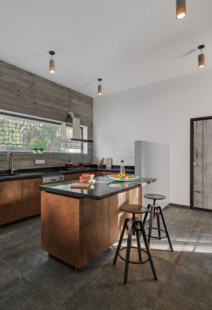 THE ELEMENTAL / Ashwin Architects minimalistisch-kueche