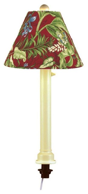 Patio Living Concepts Catalina 28 in. Bisque Umbrella Outdoor Table Lamp with