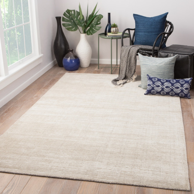 Jaipur Living Basis Handmade Solid Ivory Light Gray Area Rug Contemporary Rugs By - Solid Gray Area Rug Living Room Jaipur Living Basis Handmade Solid Ivory Light Gray Area Rug Contemporary Rugs By - Solid Gray Area Rug Living Room