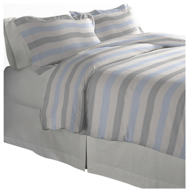 Pointehaven 175 Gsm Cotton Flannel Duvet Set Contemporary Pointehaven 175 Gsm Cotton Flannel Duvet Set Contemporary Covers And Sets By