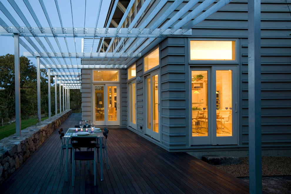 Inspiration for a transitional deck remodel in Boston