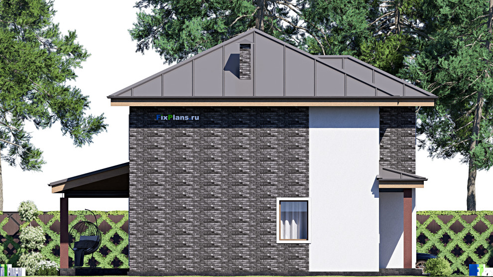Проект двухэтажного дома 13х12 м S154м2 F-17414