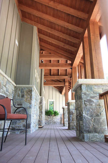 Post and Beam Anderson - Traditional - Porch - Milwaukee - by Ruebl