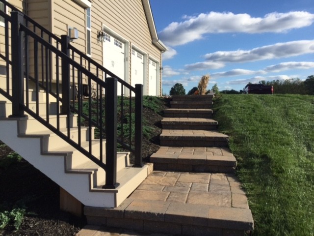 Interlocking Concrete Patio/Composite Deck