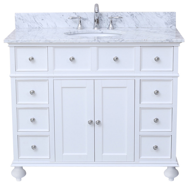 Eva Bathroom Vanity Set White 42 Transitional Eva Bathroom Vanity Set White 42 Transitional Vanities And
