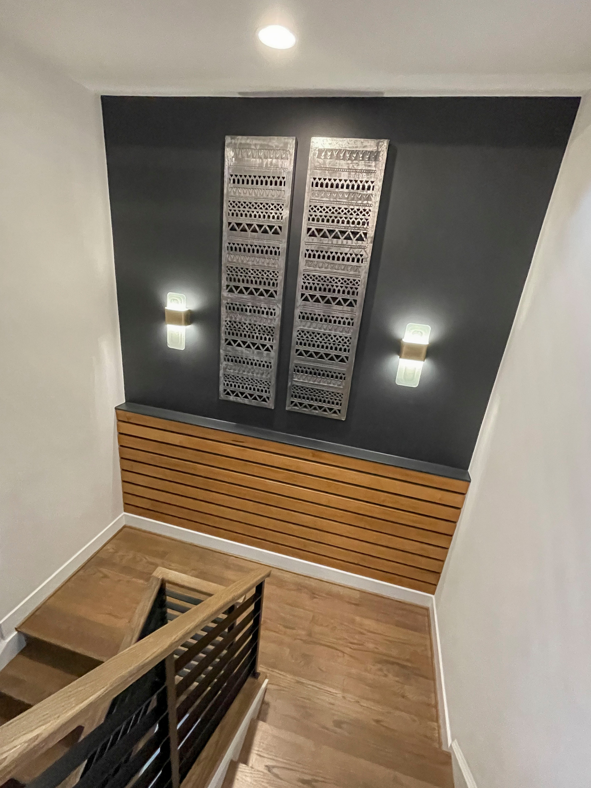 113_Floating Straight- Stringers with No Risers in Contemporary Home, Bethesda M