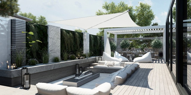 Terrazzo Parioli || Esterno 90 mq contemporary-deck
