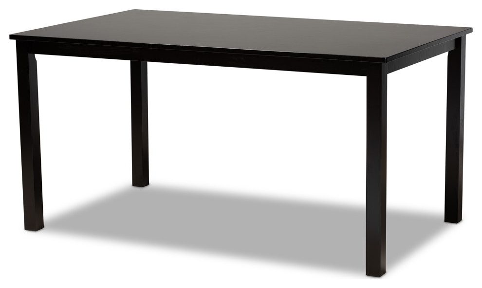 Parker Modern and Contemporary Espresso Brown Rectangular Wood Dining