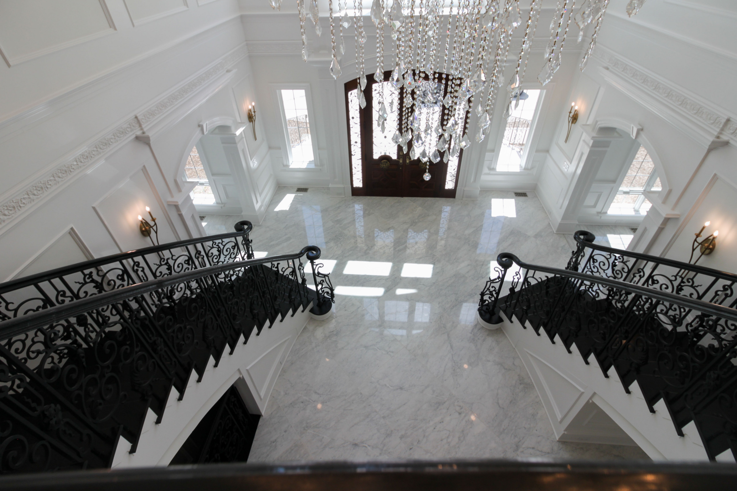 92_Grand Double Staircase in Exquisite Custom Home, Great Falls VA 22066