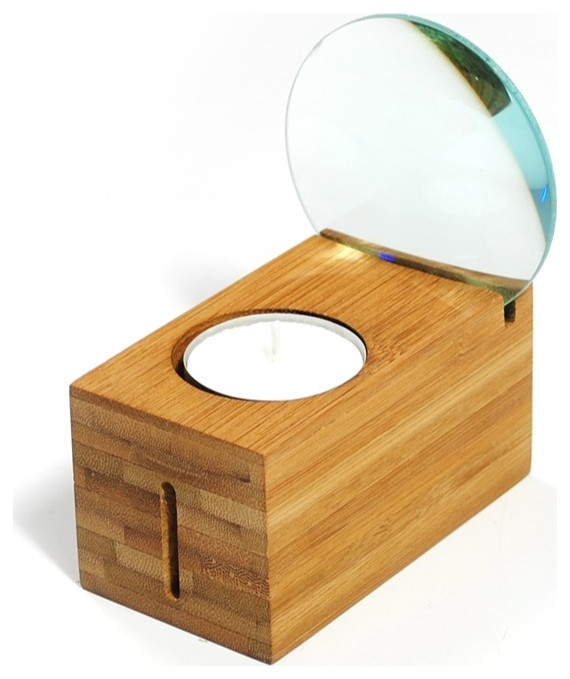 XXD Zoom Bamboo Natural, Candlelight Tea Light Holder for Wall Use