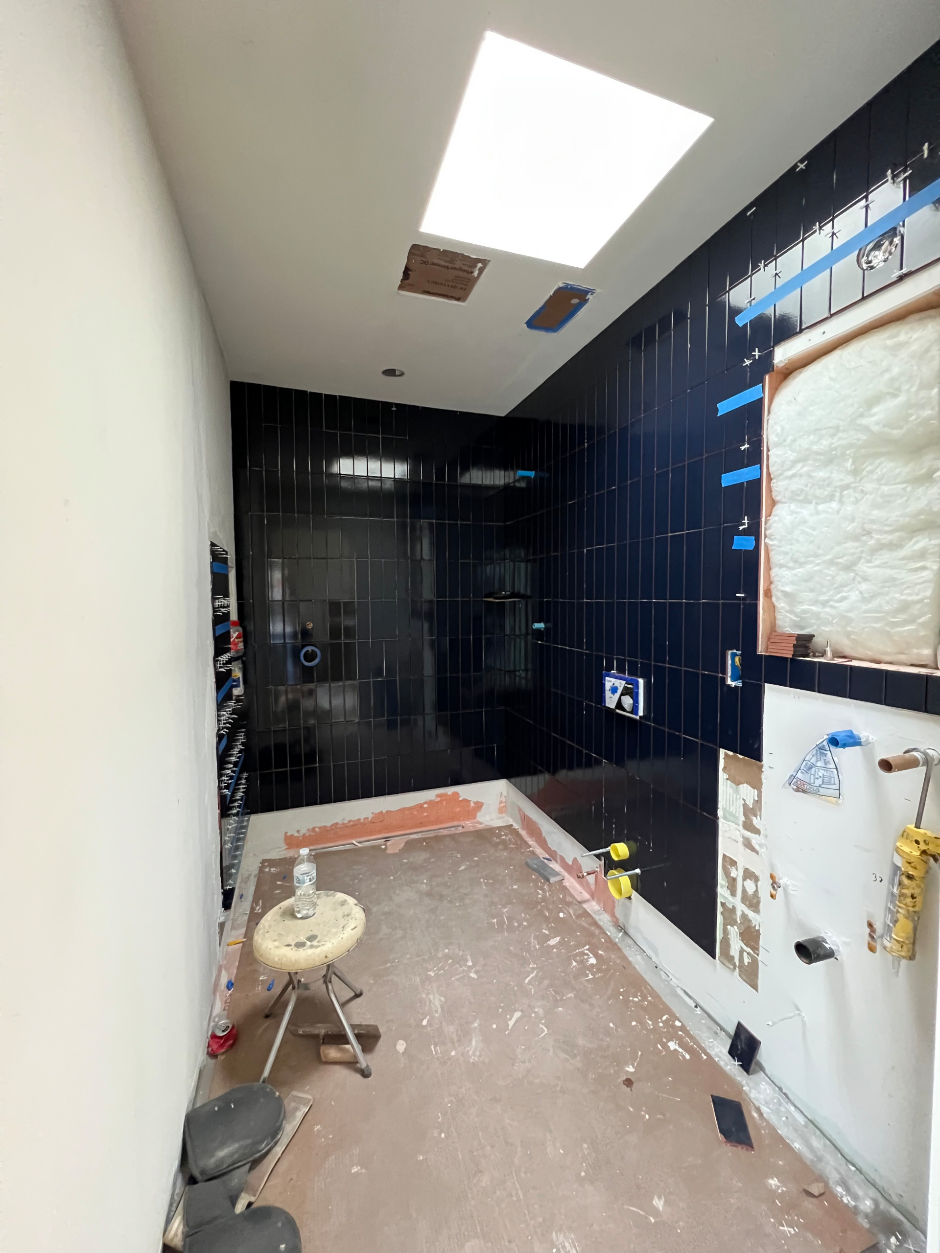 DURING - Starting the Tile Installation