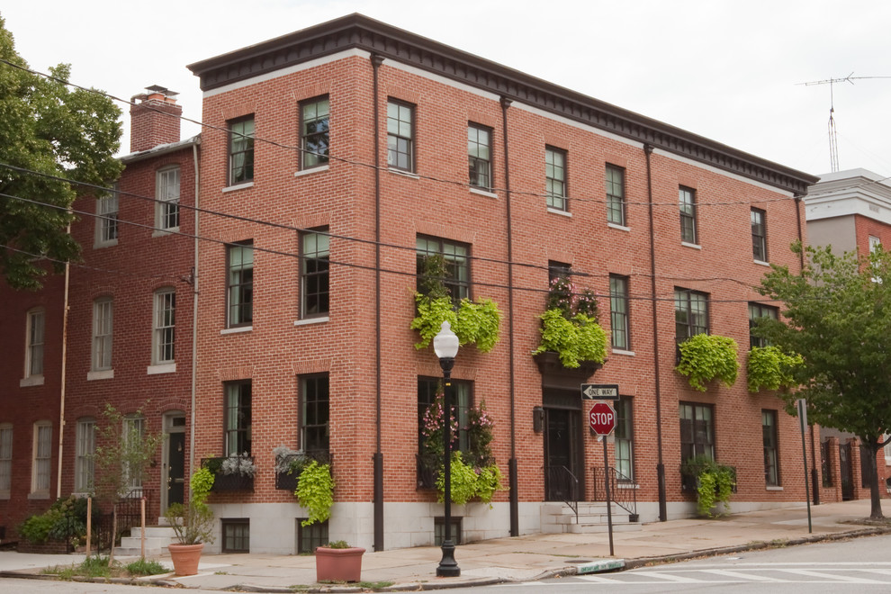 Traditional exterior in Baltimore.