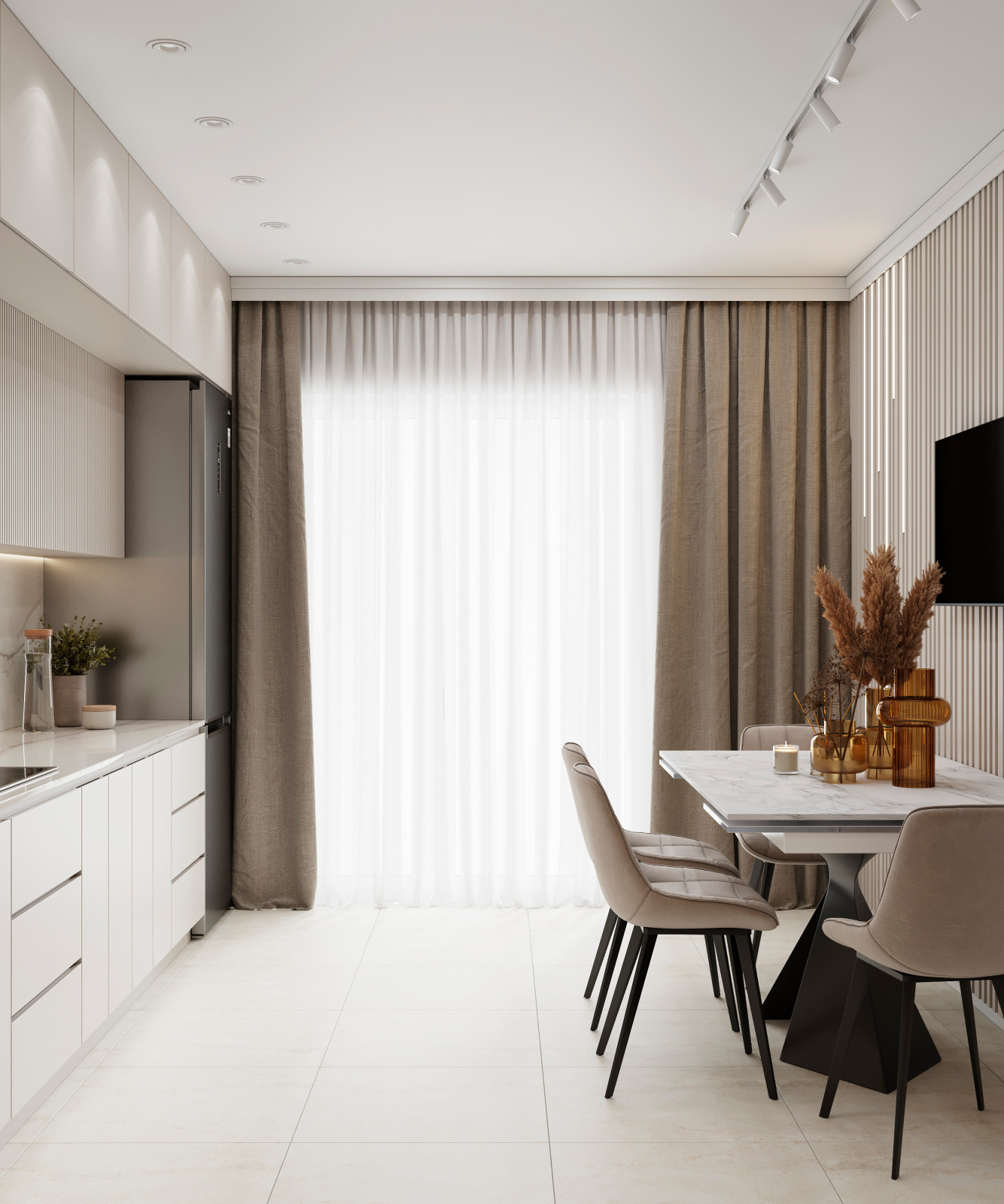 Квартира минимализм для небольшой семьи