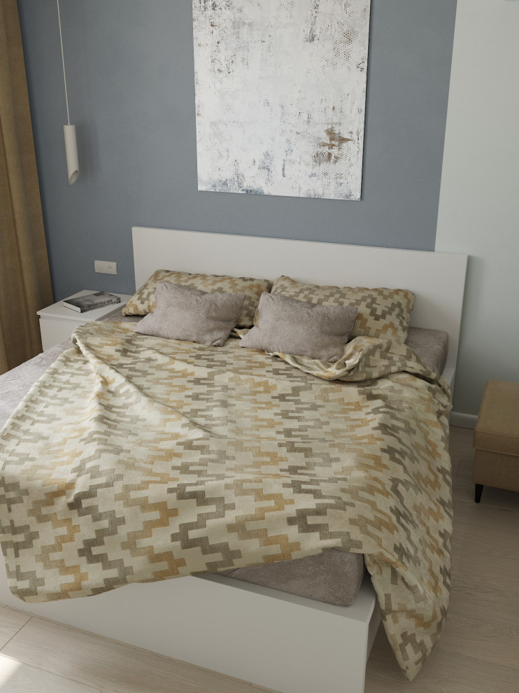 Частный дом «серые оттенки минимализма с современной классикой»