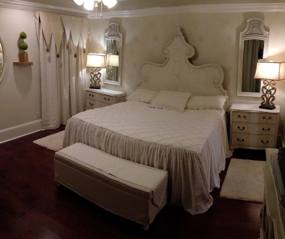 Example of a large transitional bedroom design in New Orleans
