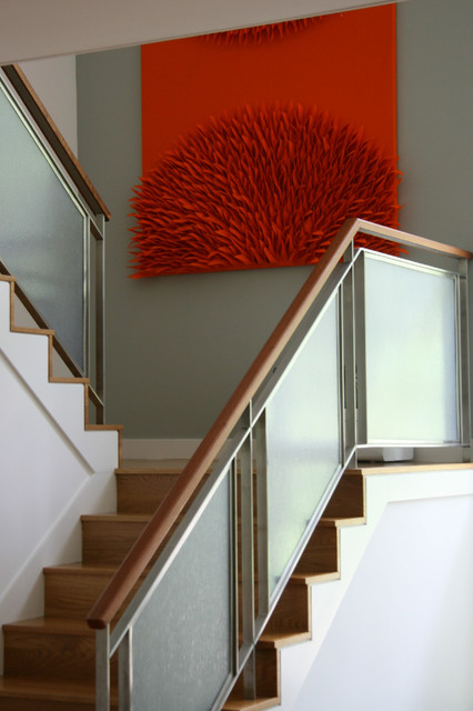 Mid Century remodel midcentury-staircase
