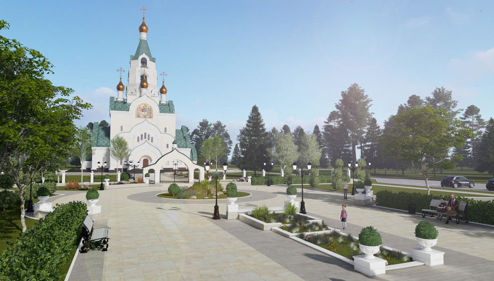 Проект городского сквера в г. Когалым, ХМАО