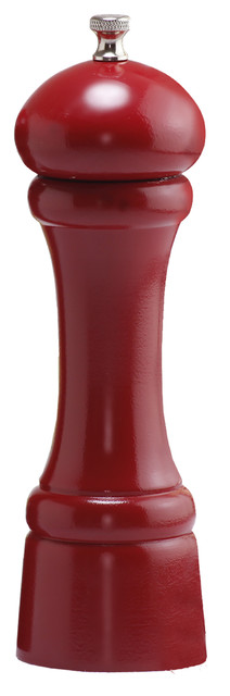Chef Specialties Pro Series Autumn Hues Pepper Mill, 8", Red