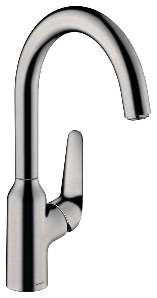 Hansgrohe 71802 Focus N 1.75 GPM 1 Hole Bar Faucet - Limited - Steel Optic