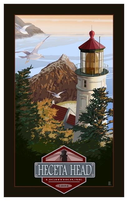 Mike Rangner Heceta Head Lighthouse Art Print, 24"x36"