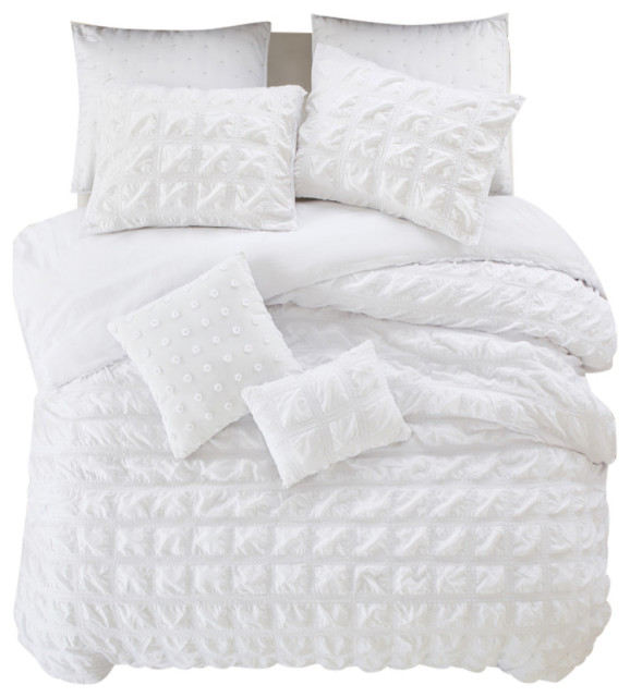 Grace Living Duvet Set With Pillows & Euro Sham, Twin/Twin Xl