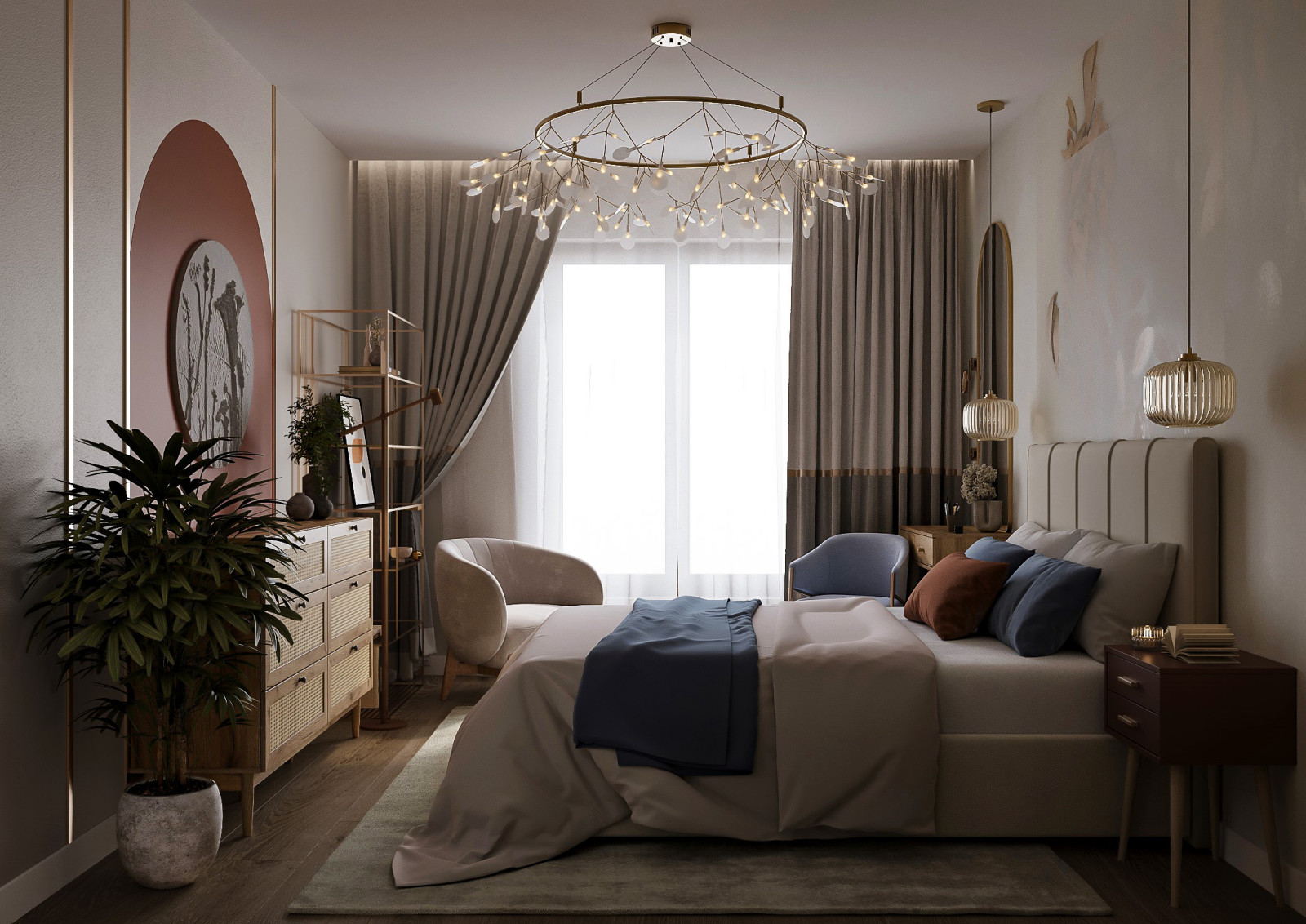 Уютная 2-х к.кв. с яркими оттенками