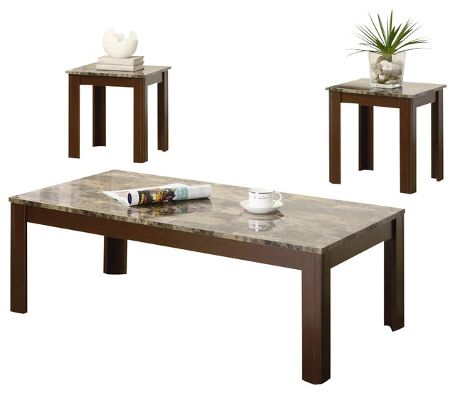 Coaster 3 Piece Occasional Table Sets Cocktail And End Set In Coaster 3 Piece Occasional Table Sets Cocktail And End Set In Brown