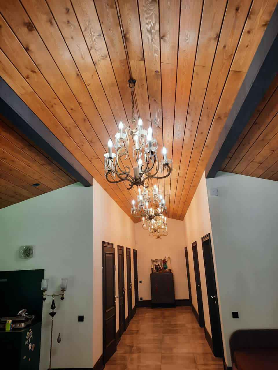 Планкен из лиственницы в дизайне интерьера дома