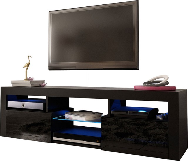 Bari 160 Wall Mounted Floating 63" TV Stand with LED ...