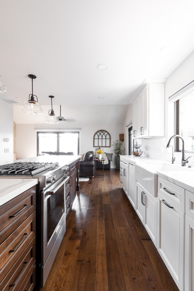 Inspiration for a transitional kitchen remodel in Orange County