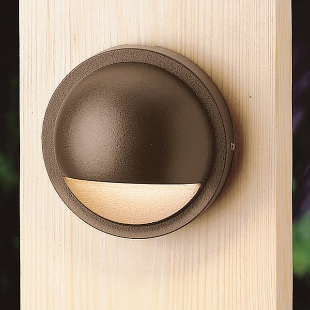 Kichler 1576430 Half Moon 4" LED Deck and Step Light 3000K