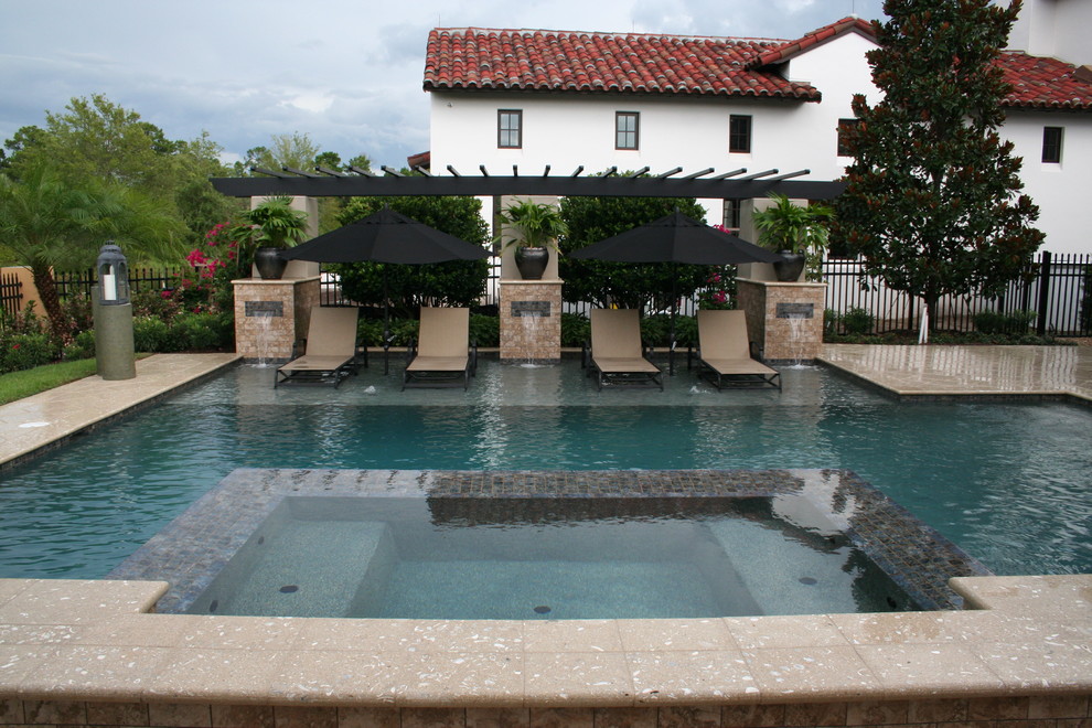 Inspiration for a transitional pool remodel in Orlando