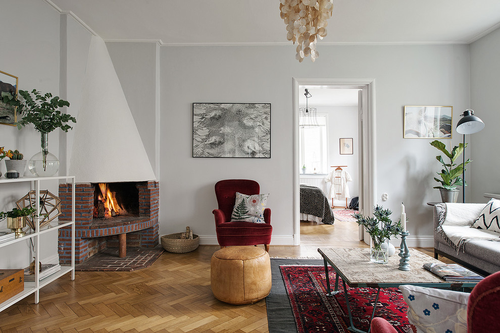 Photo of a traditional living room in Gothenburg.