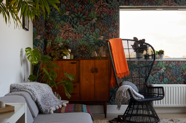 Spitalfields Apartment contemporary-vardagsrum