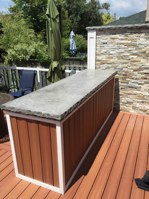 Outdoor Concrete Countertops Contemporary Terrace Balcony