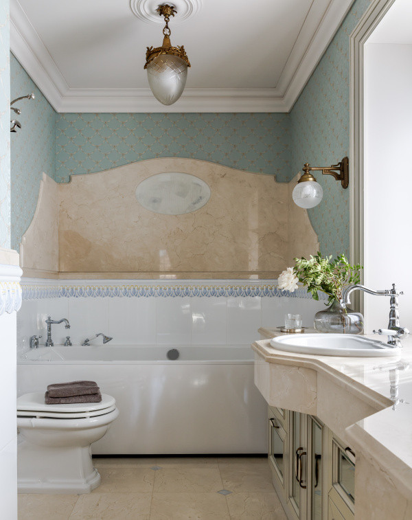 Интерьер дуплекса в поселке Бристоль Московская область часть. Левое крыло