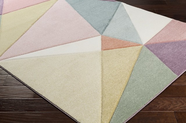 Surya Santa Monica Modern Pink Sac 2303 Area Rug Contemporary